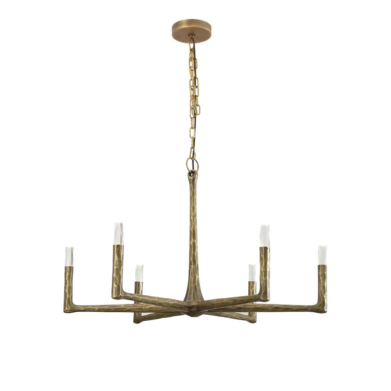 Hammered Cylindrical Lamp Arm Chandelier | Korewolamp
