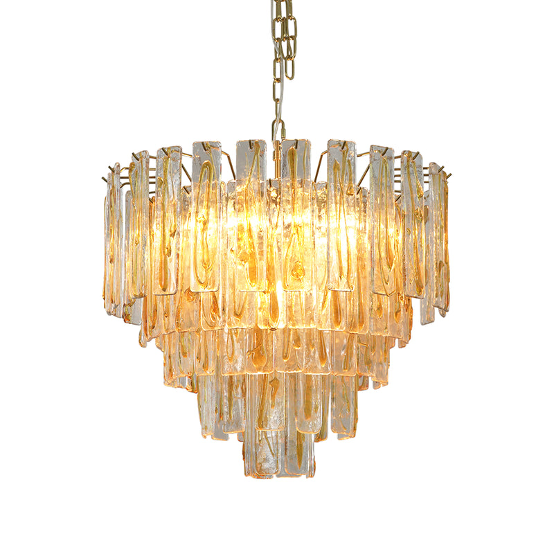 Honey Rectangular Glass Chandelier | Korewolamp