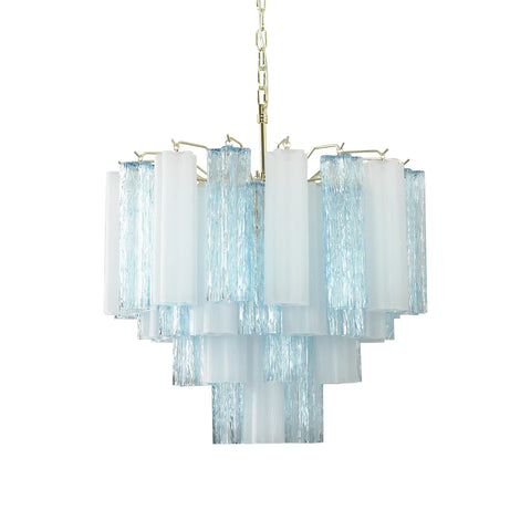 Anwen Two-Tone Glass Tube Chandelier | Korewolamp