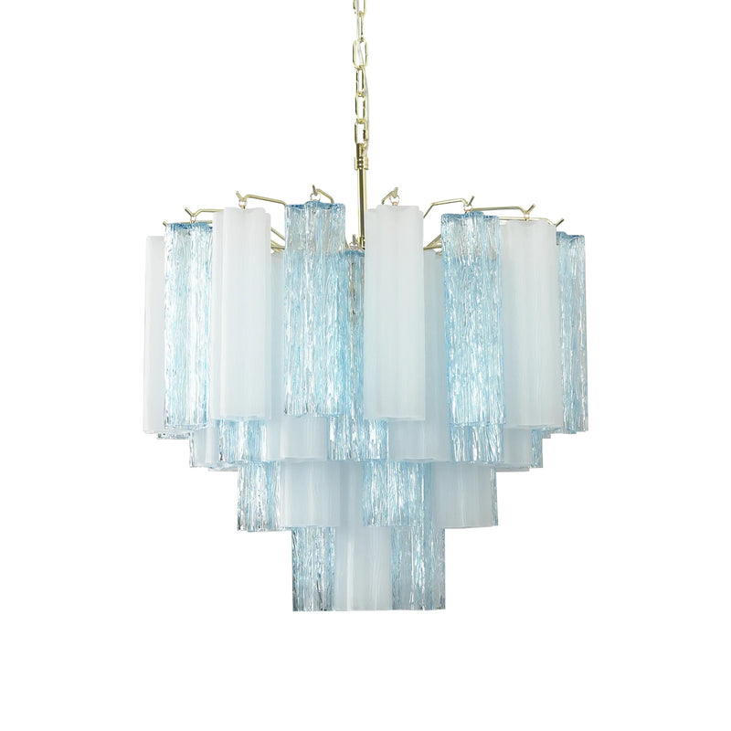 Anwen Two-Tone Glass Tube Chandelier | Korewolamp
