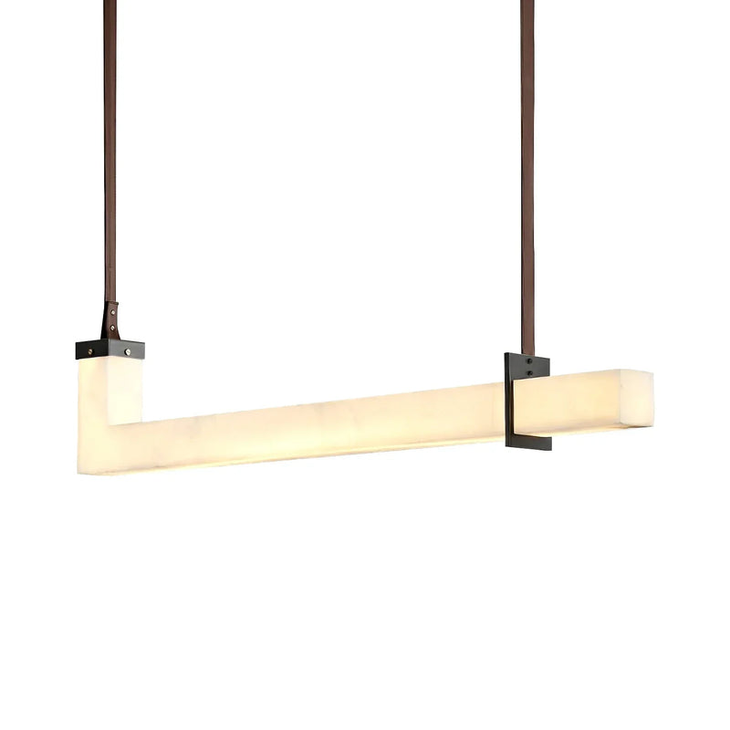 L-Shaped Linear Alabaster Pendant Lamp | Korewolamp