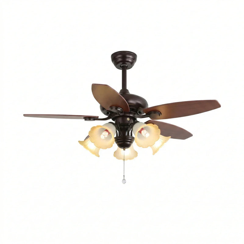 Lily Bloom Decorative Flower Ceiling Fan Lights | Korewolamp
