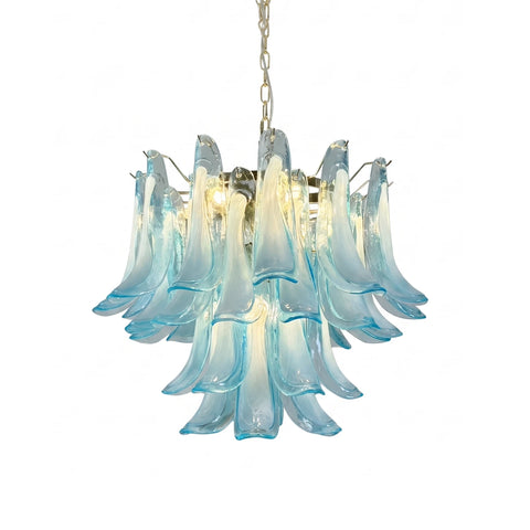 Lisette Curved Petal Glass Chandelier | Korewolamp