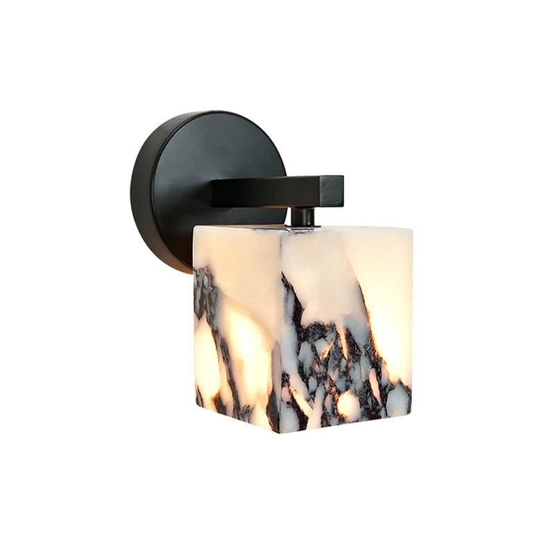 Marble Cube Geometric Wall Lamp | Korewolamp