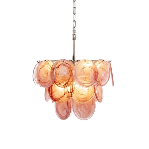 Retro Glass Disc Chandelier | Korewolamp