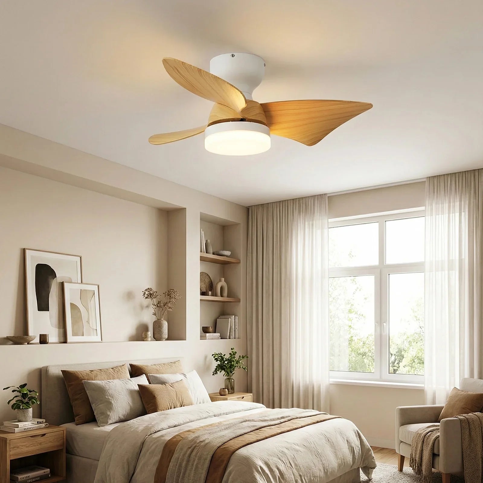 Minimalist Calix 3 Blade Ceiling Fan Light | korewo Lamp – korewolamp