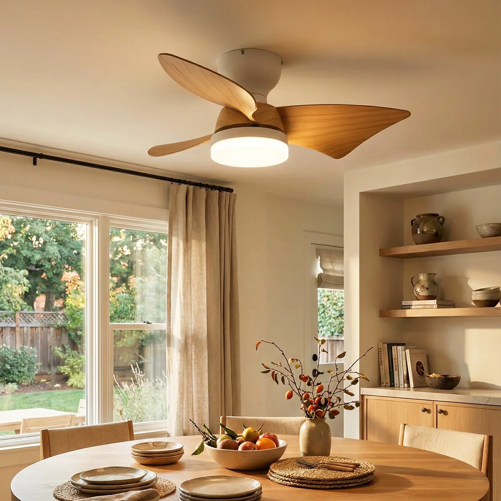Minimalist Calix 3 Blade Ceiling Fan Light | korewo Lamp – korewolamp