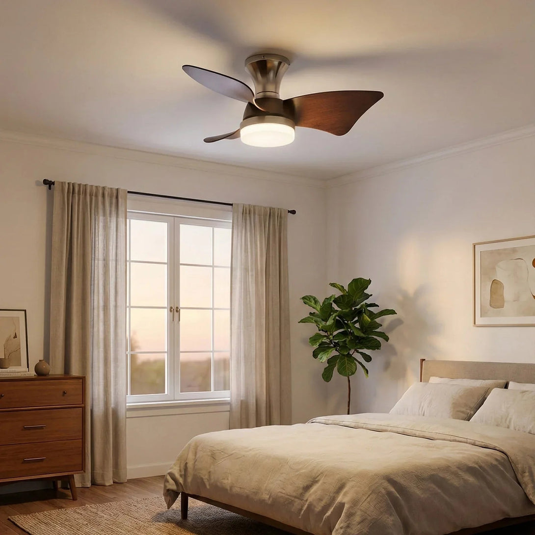 Minimalist Calix 3 Blade Ceiling Fan Light | korewo Lamp – korewolamp
