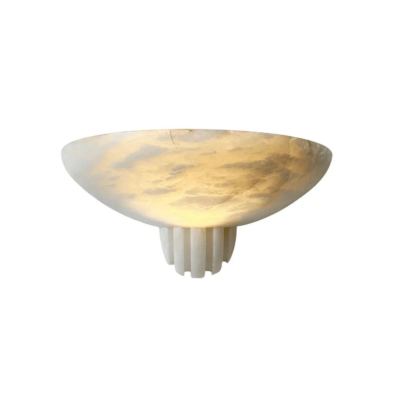 Half-Moon Rare Alabaster Art Wall Lamp | Korewolamp