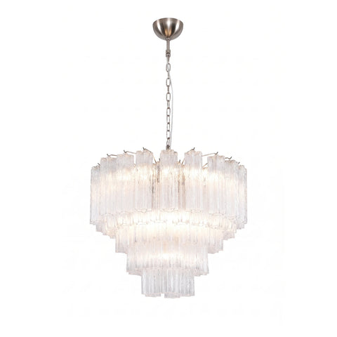 Nivelle Transparent Glass Tiered Chandelier