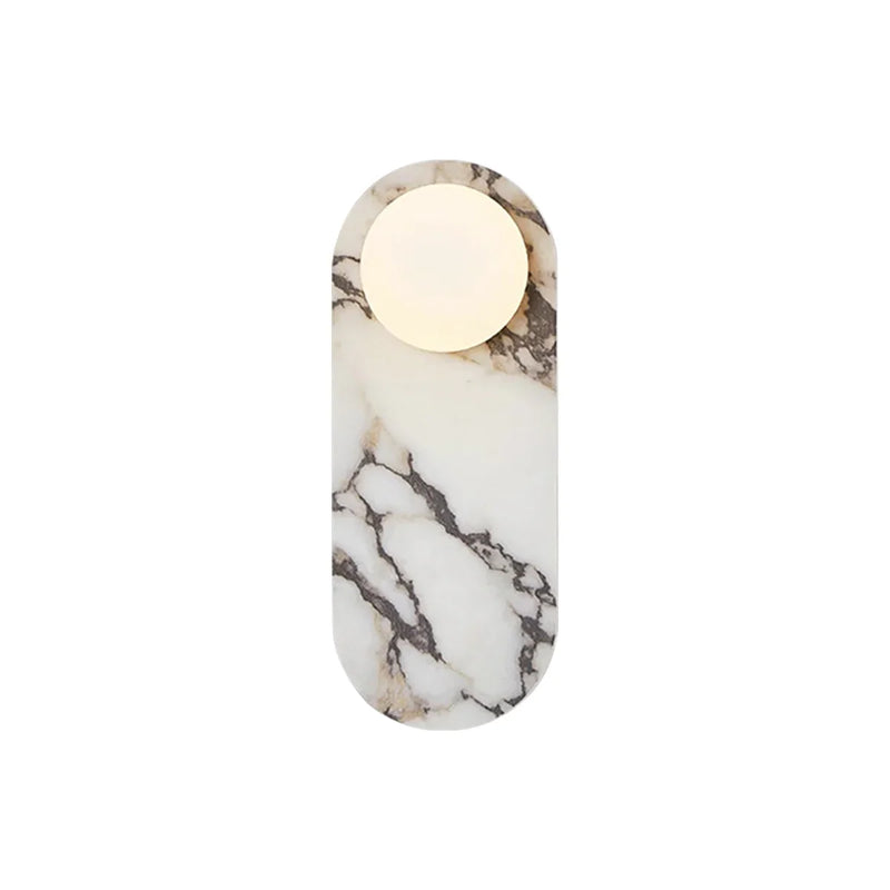 Oval Marble Modulo Glass Wall Lamp | Korewolamp