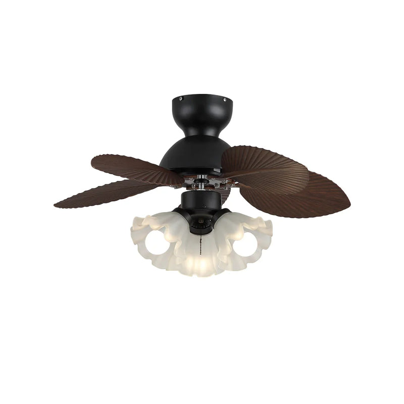 Palm Leaves Flower Shape Ceiling Fan Light | Korewolamp
