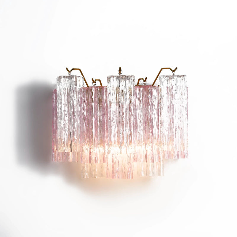 Pink Ice Star-Shaped Glass Tube Wall Light | Korewolamp