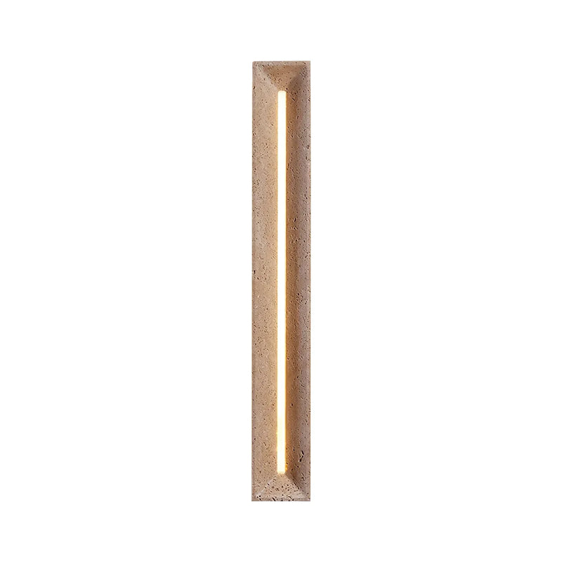 Rectangle Solace Travertine Beam Wall Light | Korewolamp