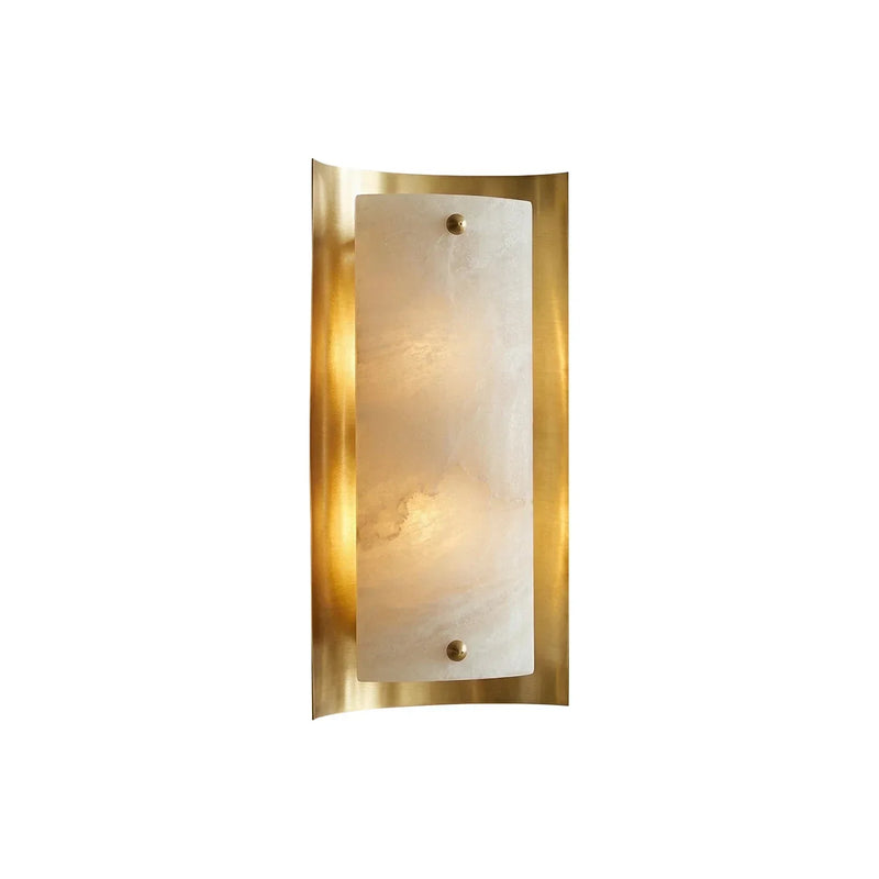 Rectangular Calviero Snowflake Stone Wall Lamp | Korewolamp