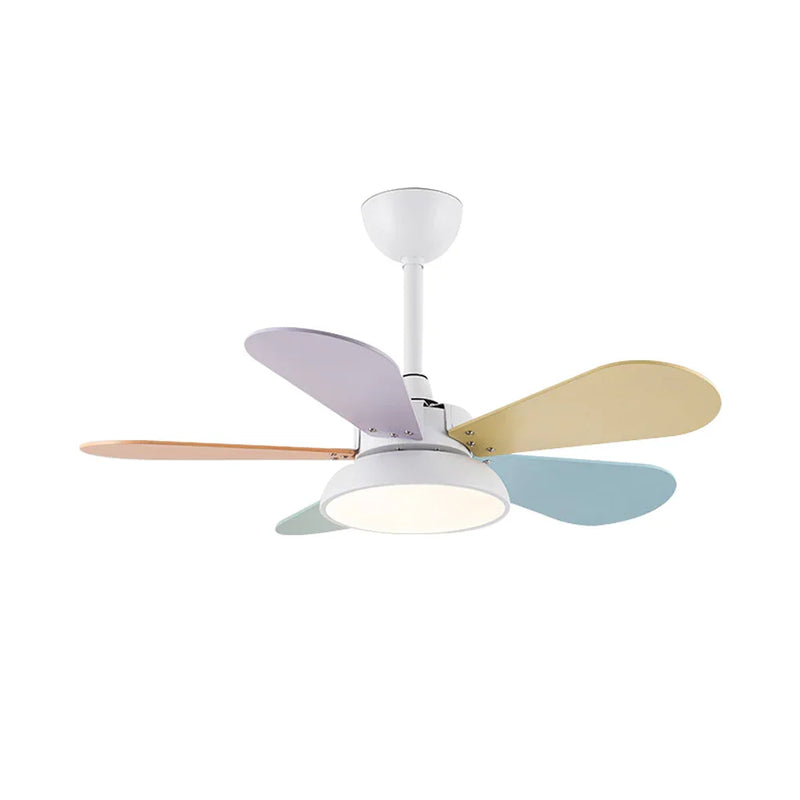 Round Colored Petal Shaped Ceiling Fan Lights | Korewolamp