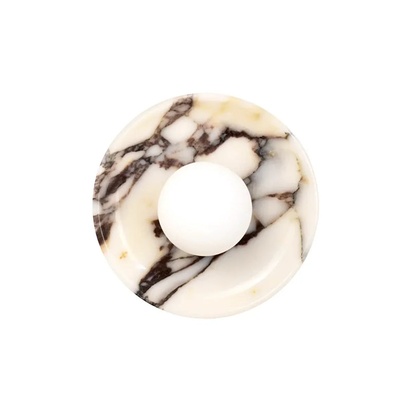 Round Marble Viola Spherical Glass Wall Lamp | Korewolamp