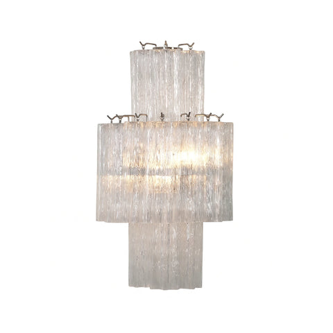 Solene Tiered Glass Tube Wall Sconce