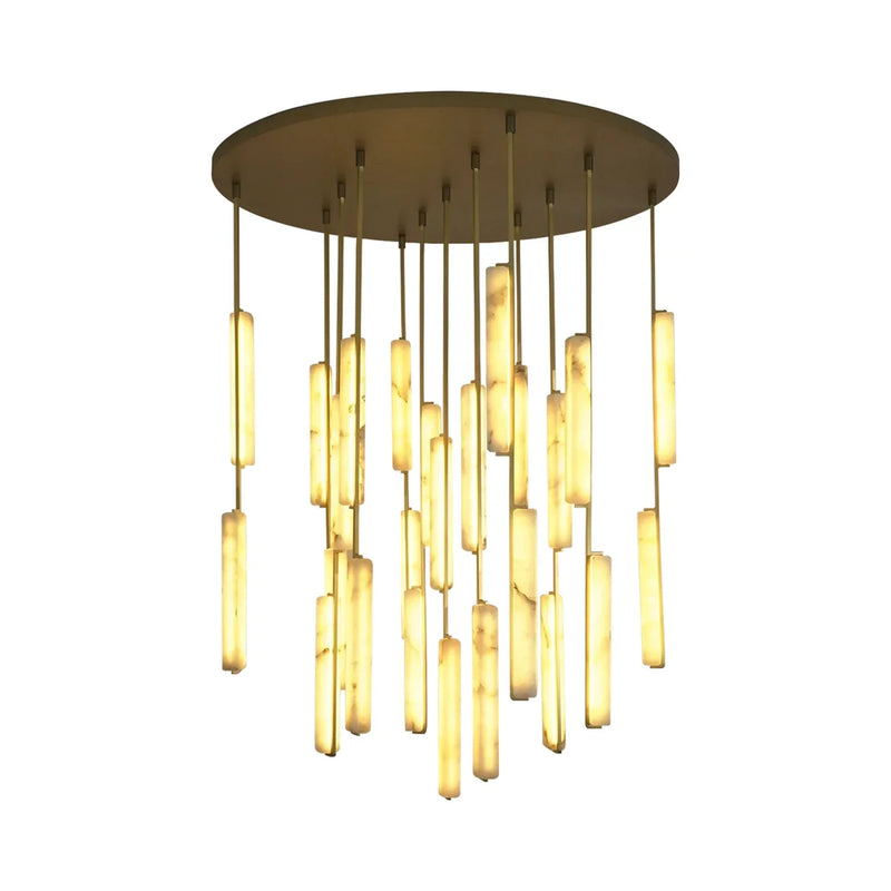 Stalactite Waterfall Linear Alabaster Chandelier | Korewolamp