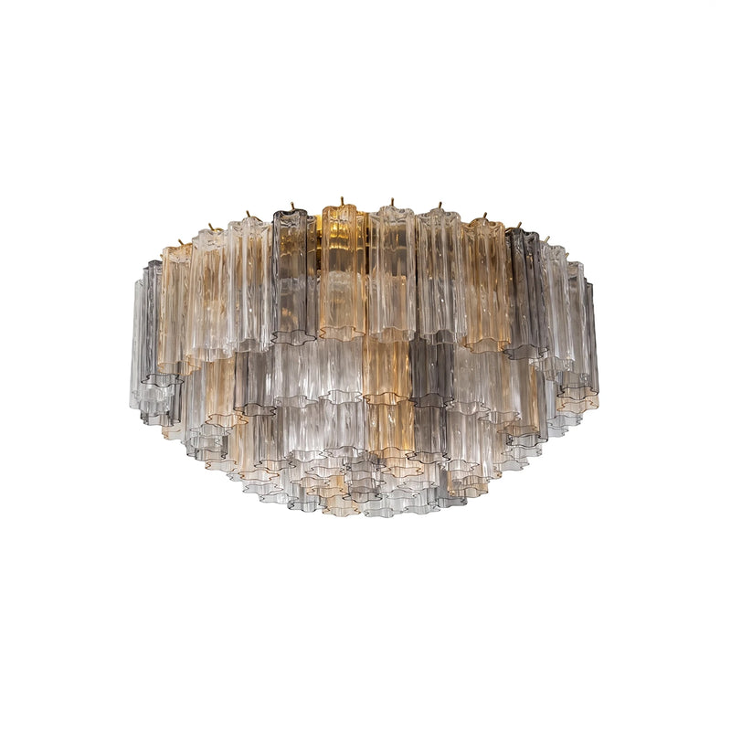 Textured Glass Tube Layered Ceiling Light | Korewolamp