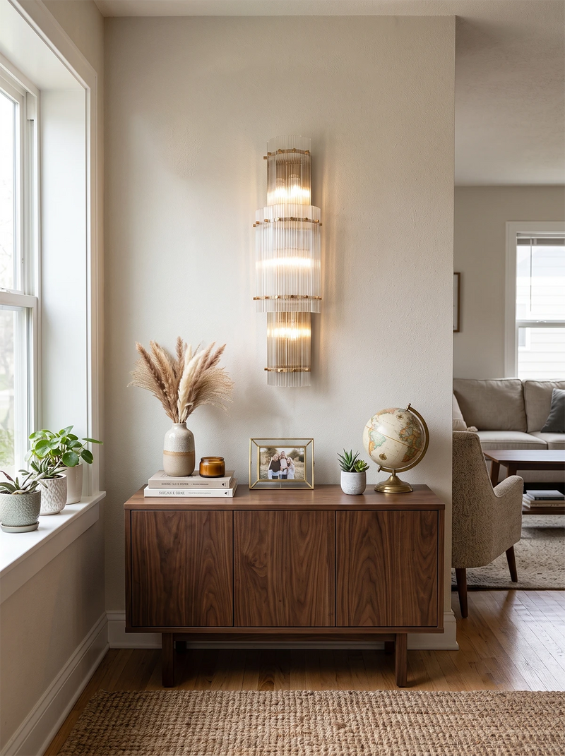 Rectangular San Marco Grand Round Wall Sconces