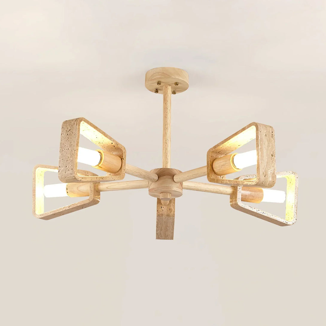 Travertone Geometry Elementa Chandelier | korewo Lamp – korewolamp