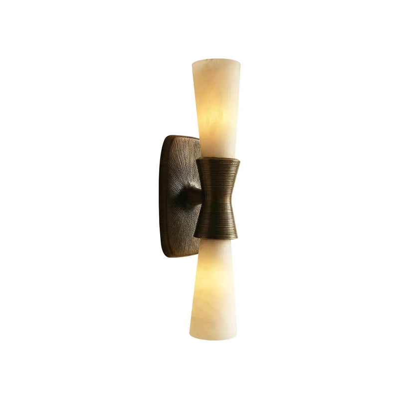Twist Tapered Alabaster Wall Sconce | Korewolamp