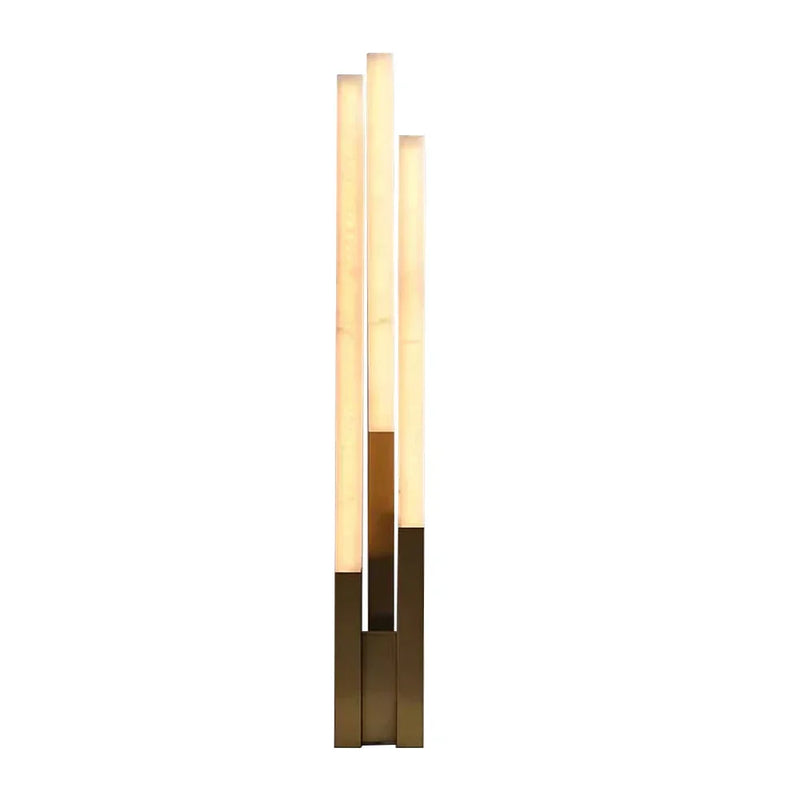 Vertical Alabaster Geometric Floor Lamp | Korewolamp