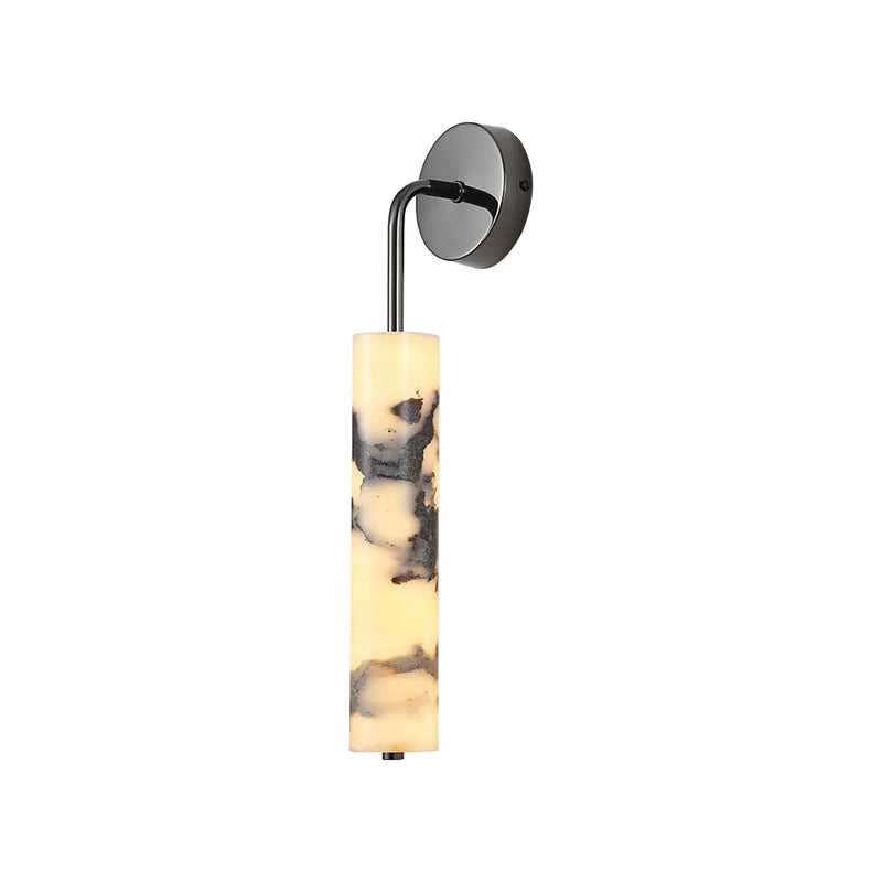 Vertical Marble Cylindrical Wall Light | Korewolamp