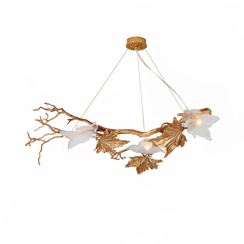 Folio Branch Brass Chandelier | Korewolamp