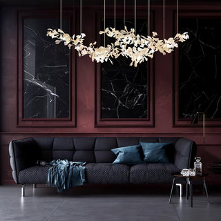 Double Layer Combination Gingko Chandelier
