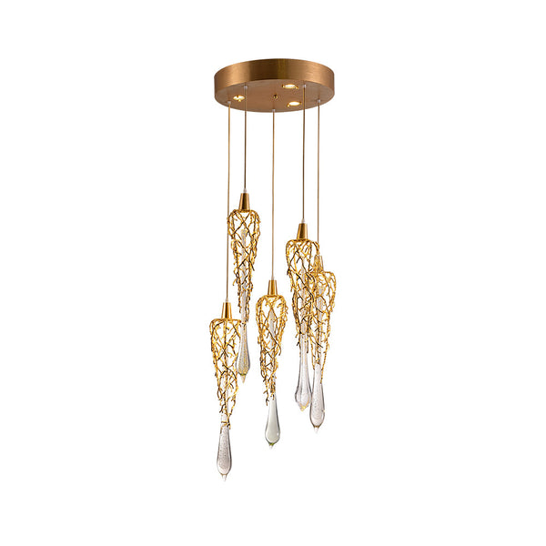 Modern branched chandelier